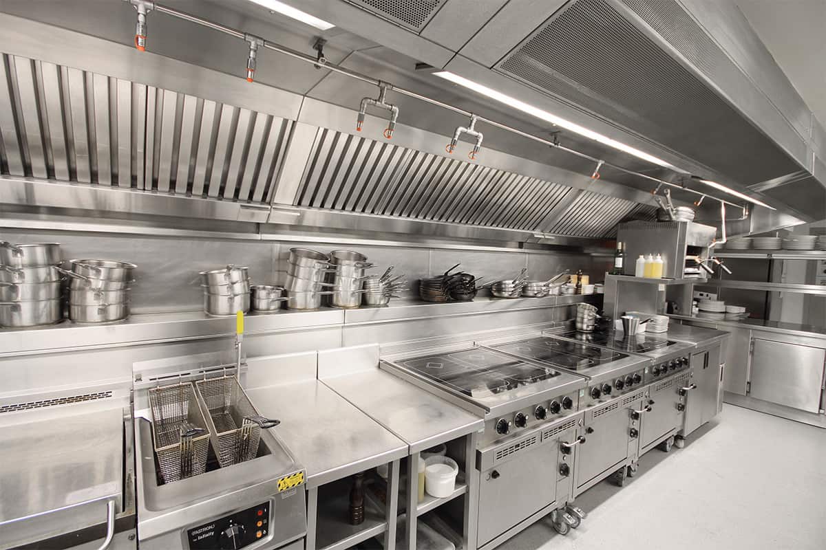 Professional commercial kitchen cleaning